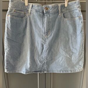 Croft & Barrow Sky Blue Denim Mini Skort.